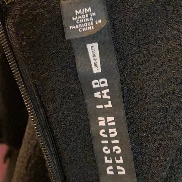 Design Lab Lord and Taylor black dress with flare - Picture 6 of 7